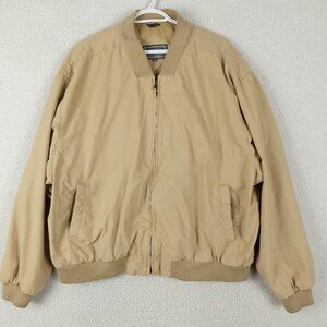 Vintage Windbreaker Mens Extra Large Beige Bomber Full Zip Eaton Casual 80S